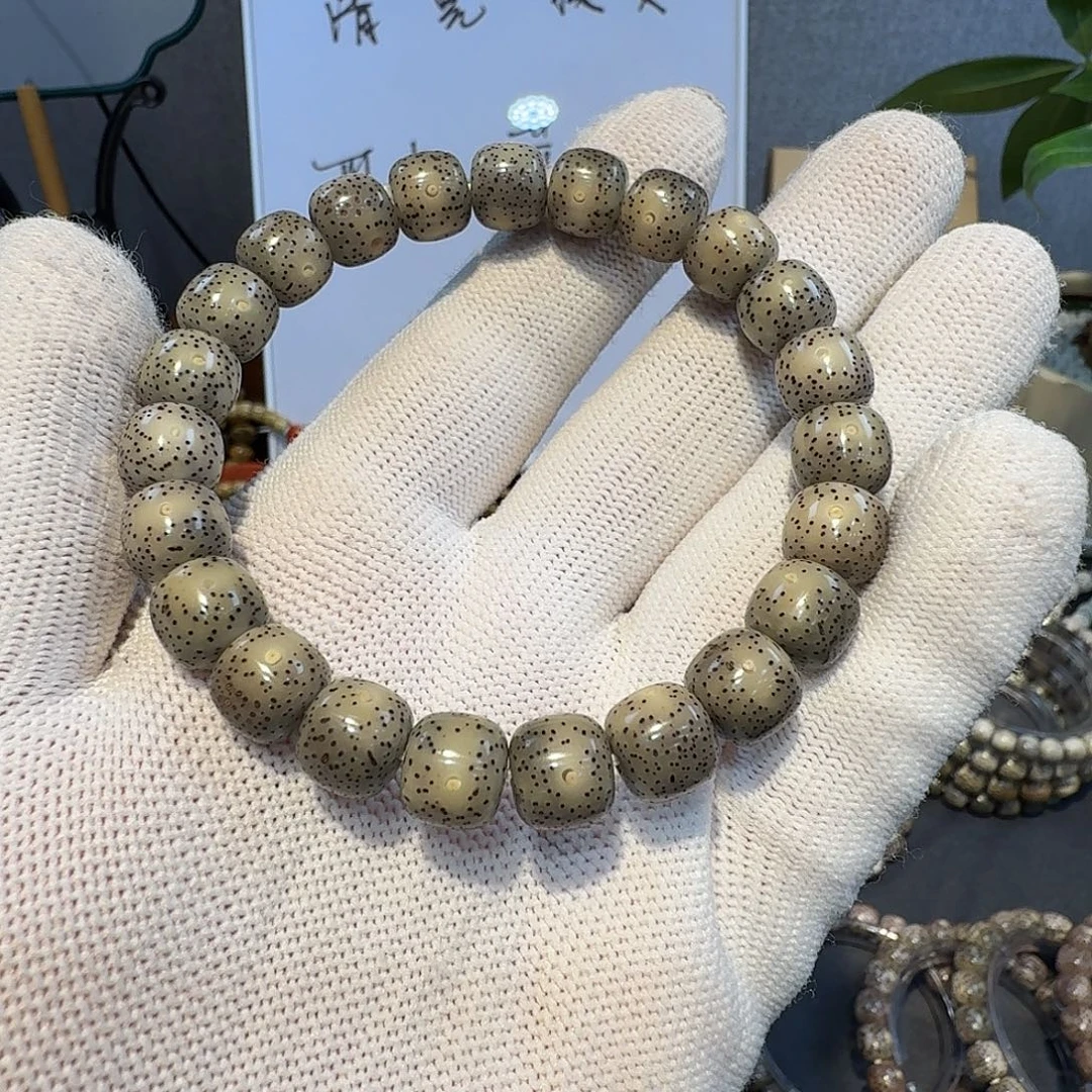 菩提籽类10×9糯冰灰单圈