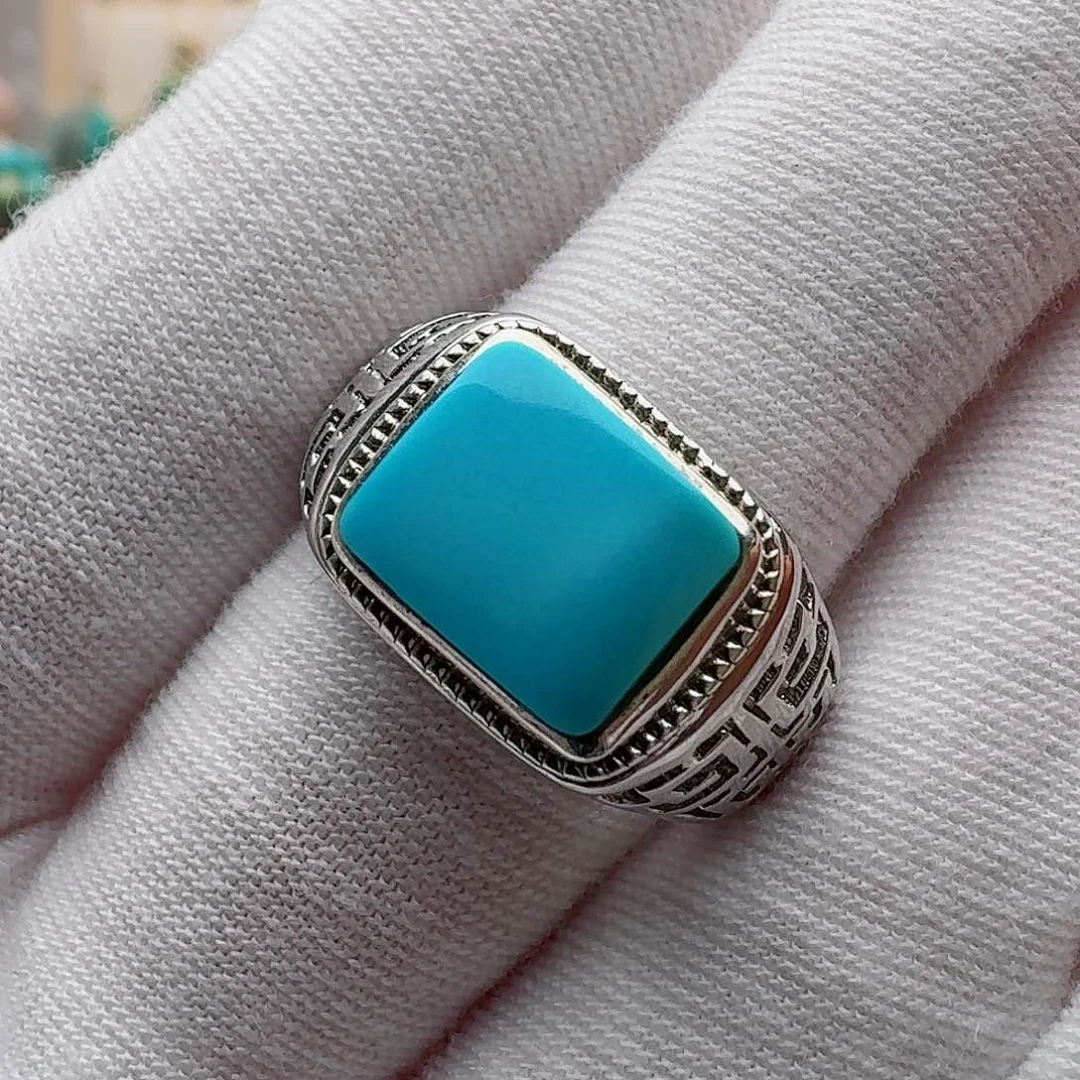 绿松石配饰银S925镶嵌