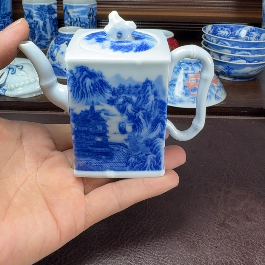 路***3瓷片当代景德镇陶瓷手绘茶具
