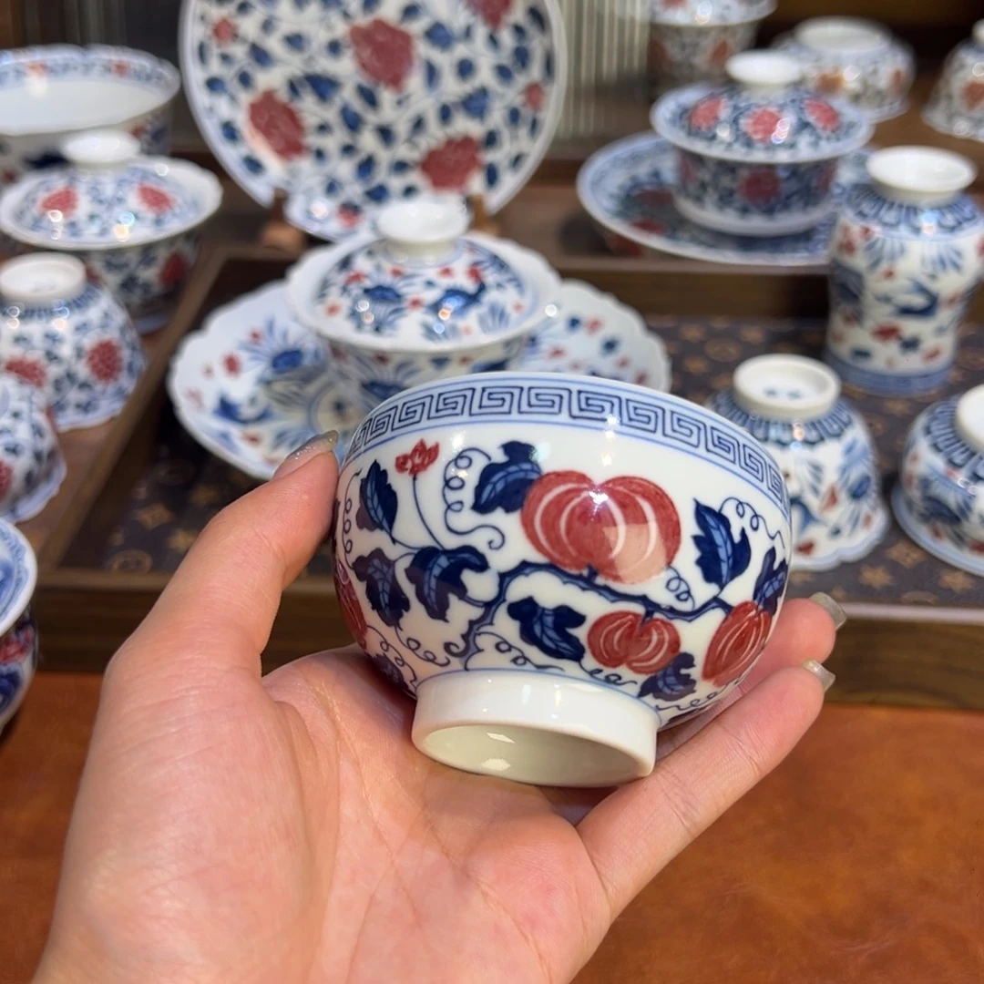 陶瓷摆件景德镇茶器百宝箱