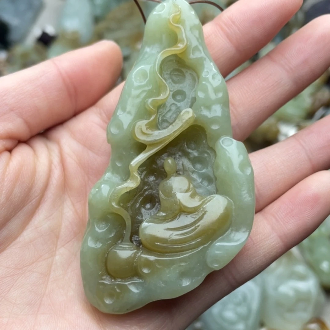 和田玉未镶嵌颈饰