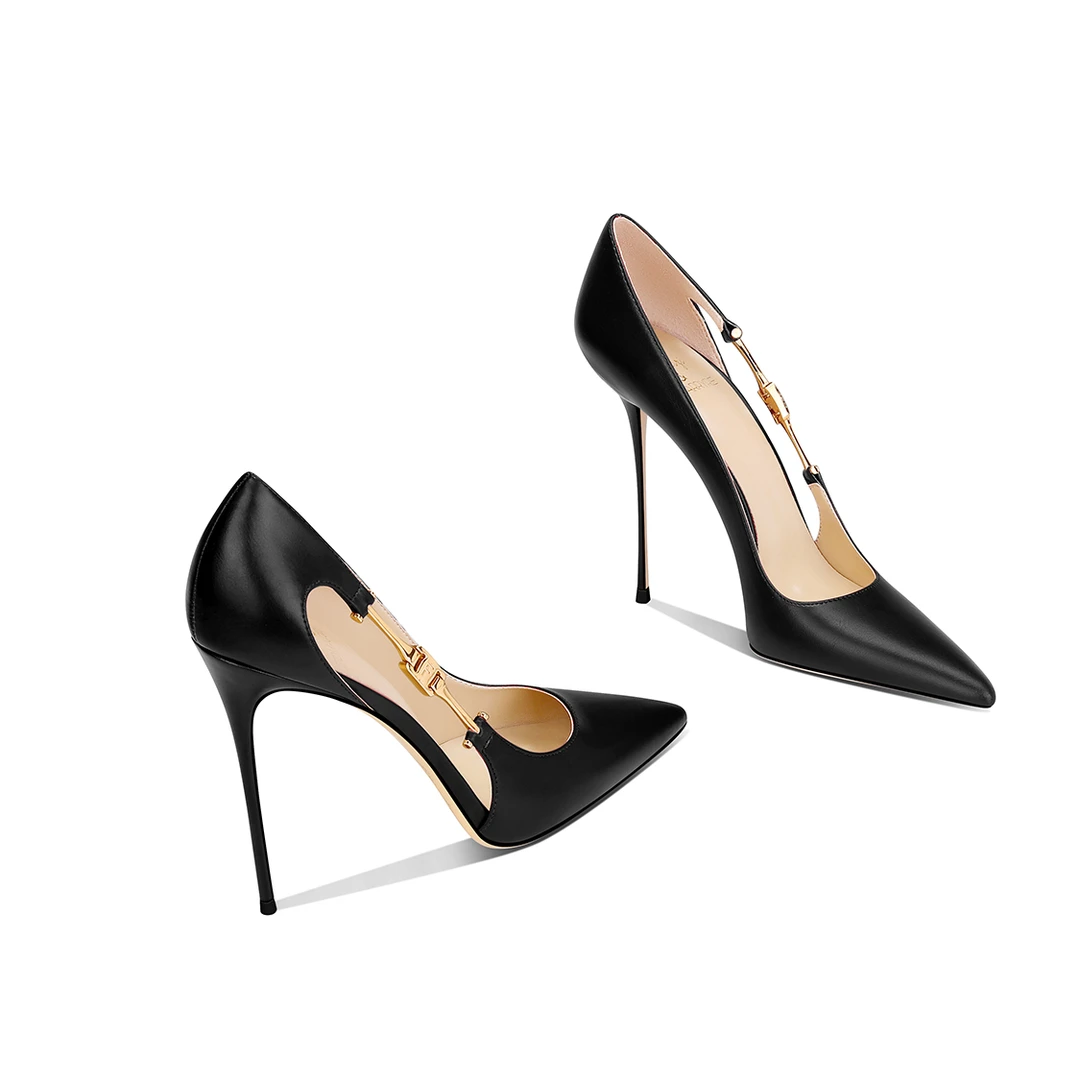 秋冬黑色高跟鞋女2025爆款洋气百搭高级感气质精致显瘦单鞋不累脚