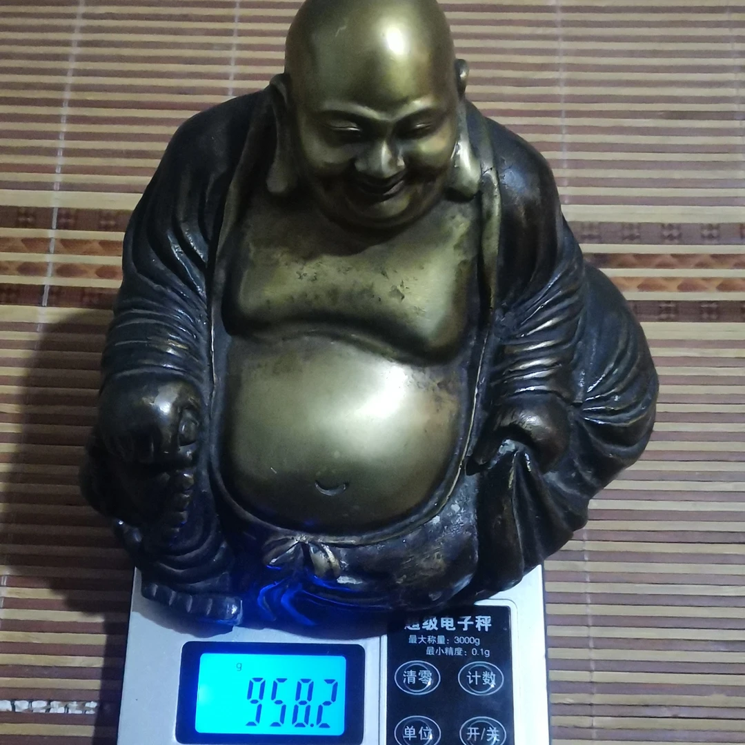 老物件，稀有老铜像，保存完好，适合家用客厅办公室装饰收藏。