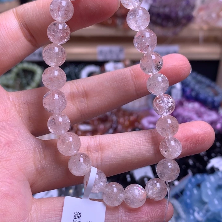 未镶嵌手串水晶8.1粉阿塞