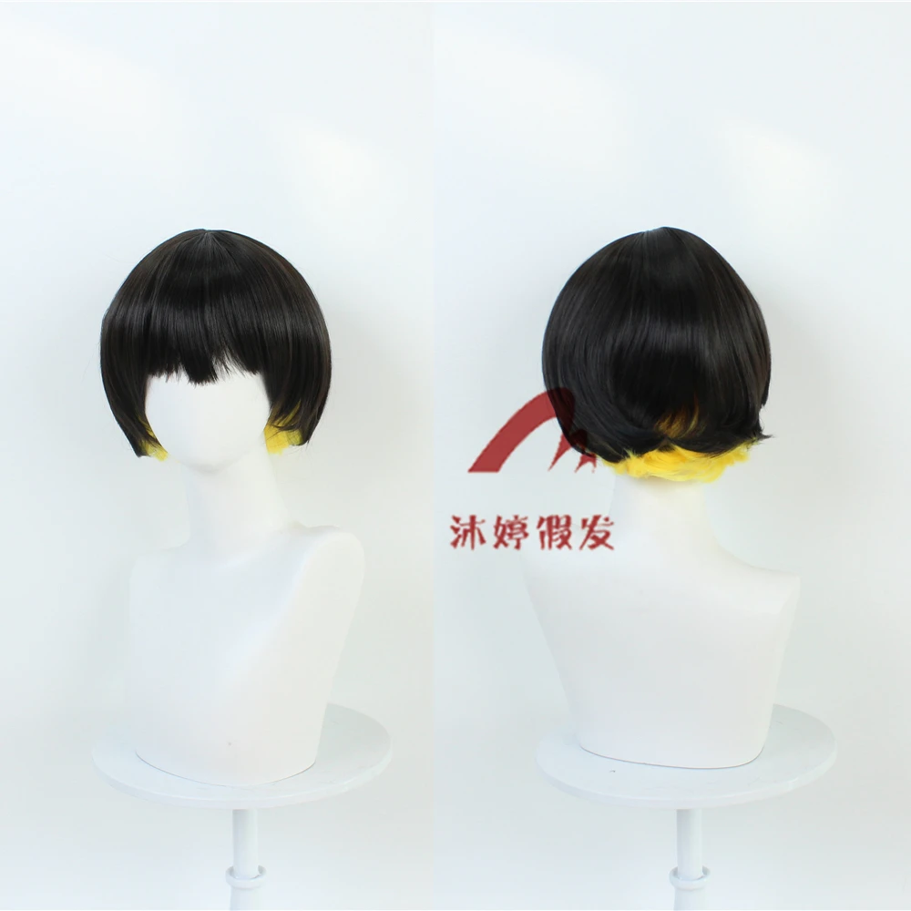 蓝色监狱 蜂乐回 cos假发 头皮顶 黑黄拼色