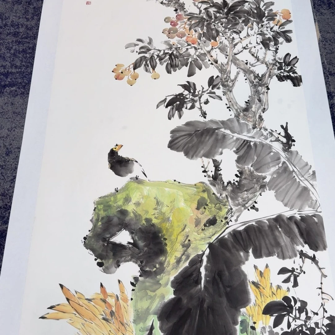 国画国画作品山水花鸟