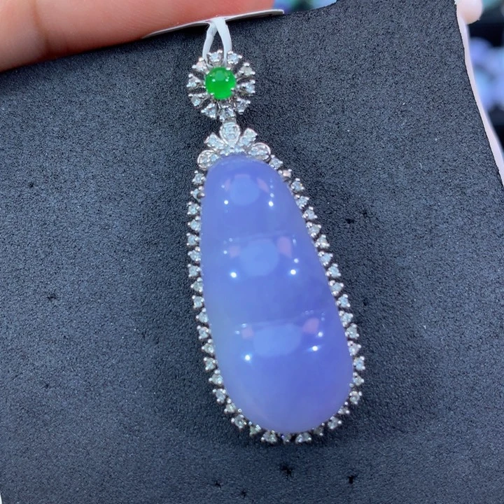 18K金镶嵌手链翡翠翡翠