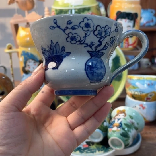 缸景德镇釉下手绘陶瓷