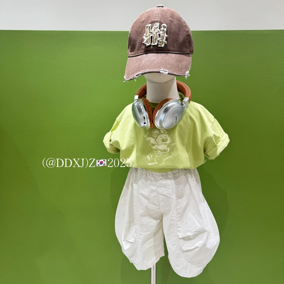 【捡漏】夏季无性别穿搭原创设计印小猫圆领短袖 80071