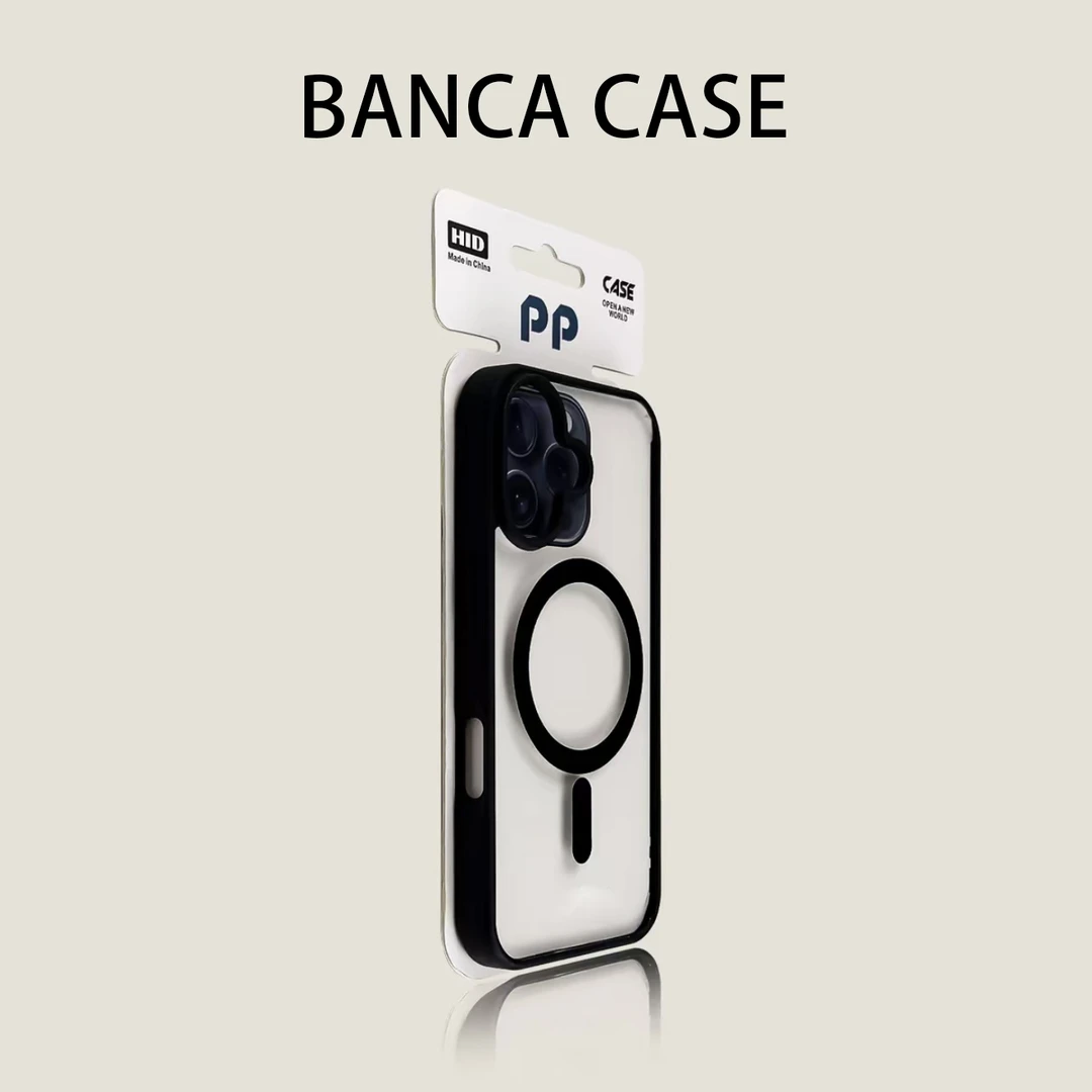 BANCA亚克力透明磁吸适用iPhone16promax苹果15手机壳14/13肤感12