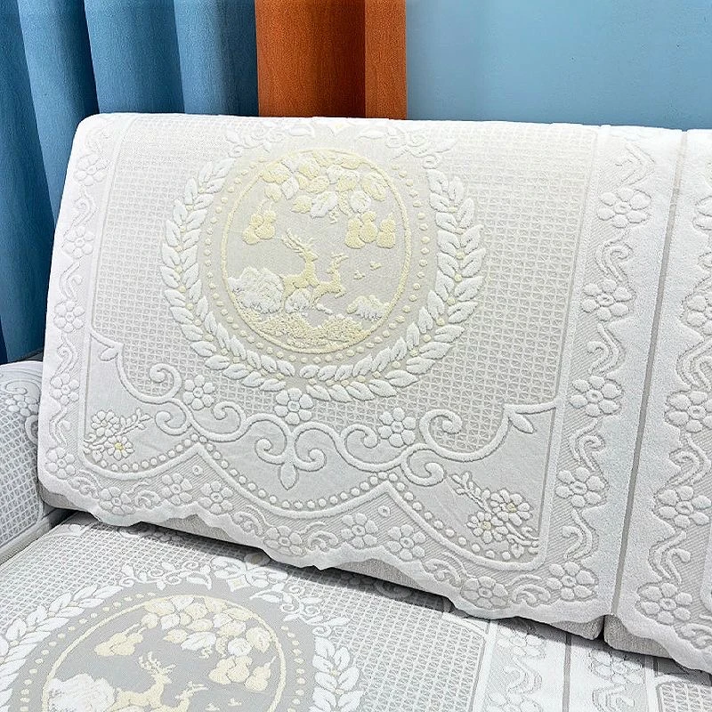 蕾丝百搭加厚加密沙发巾靠背巾三角巾正方巾防尘盖布全盖一片式