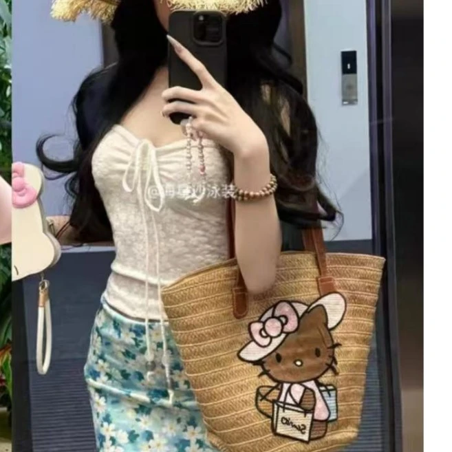 新款泳衣女小胸纯欲性感蕾丝飘带适合温泉海边度假（播播间专用）