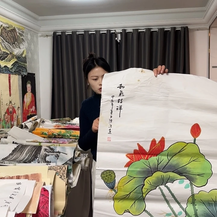 国画作品原文春山秋风一缕