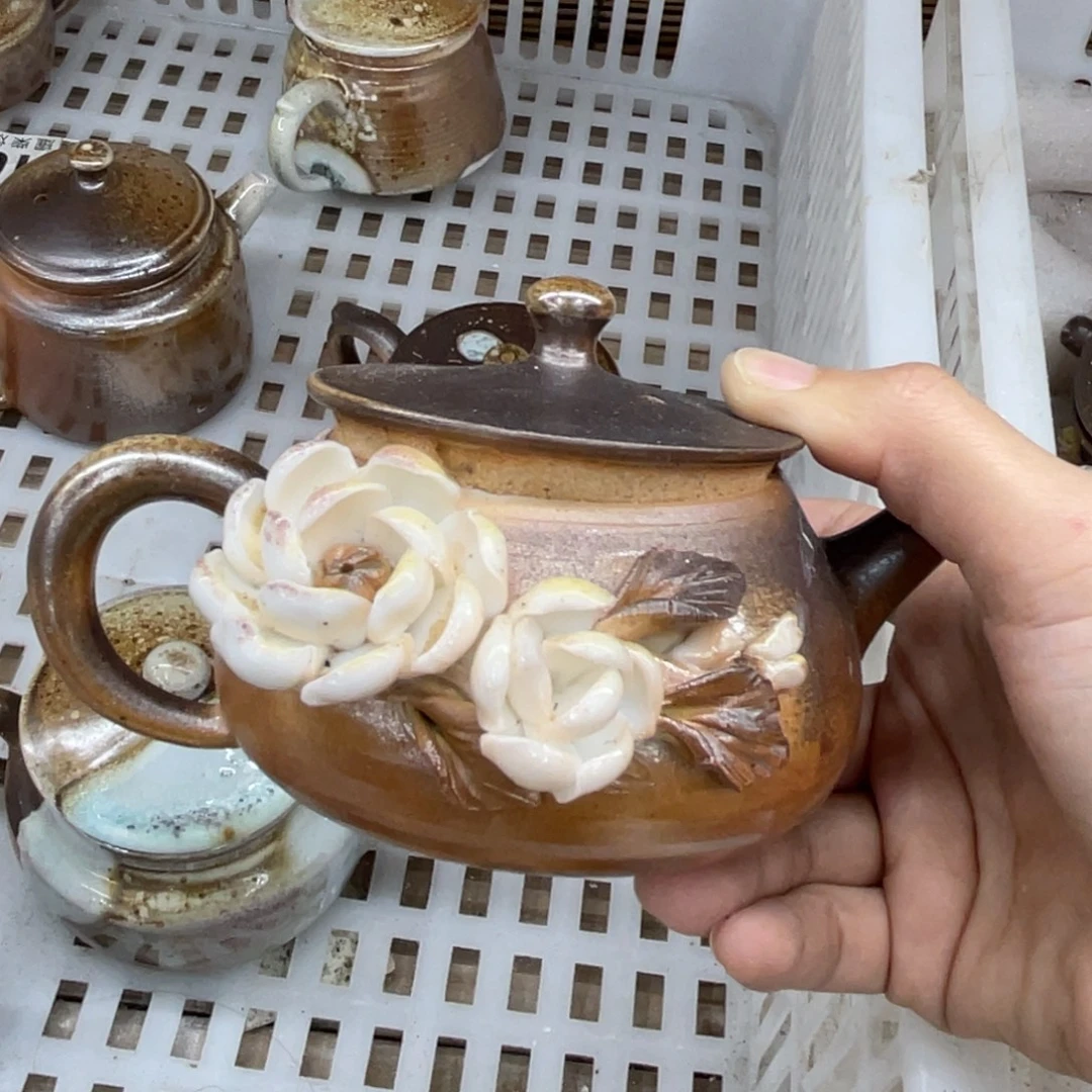 柴烧茶壶柴烧茶壶瑕