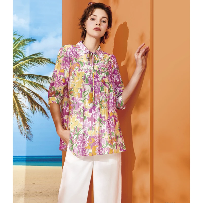 台湾品牌女装春夏新款时尚气质休闲上衣 芳3213A
