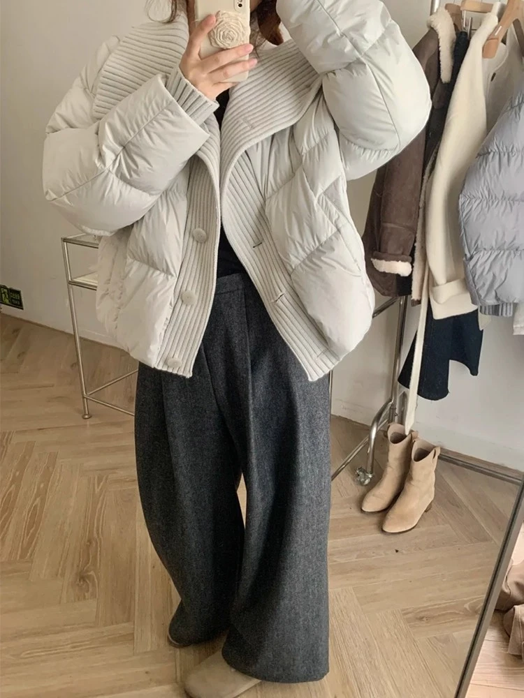 白色短款棉服女装2025新款秋冬季棉衣棉袄爆款潮保暖外套加厚上衣