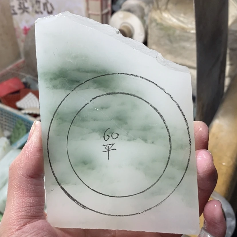 【闪购商品】石英质玉（天山翠）手镯未镶嵌@***能定制手镯