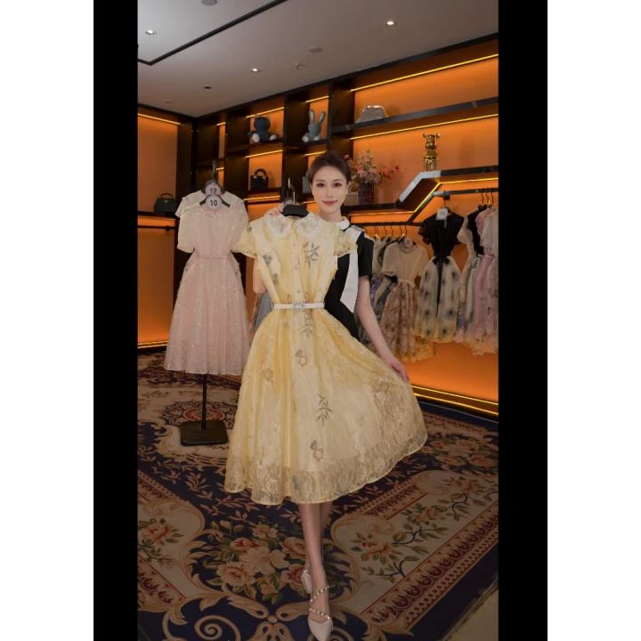 【G】春夏优雅百搭时尚显瘦气质连衣裙GS-53102