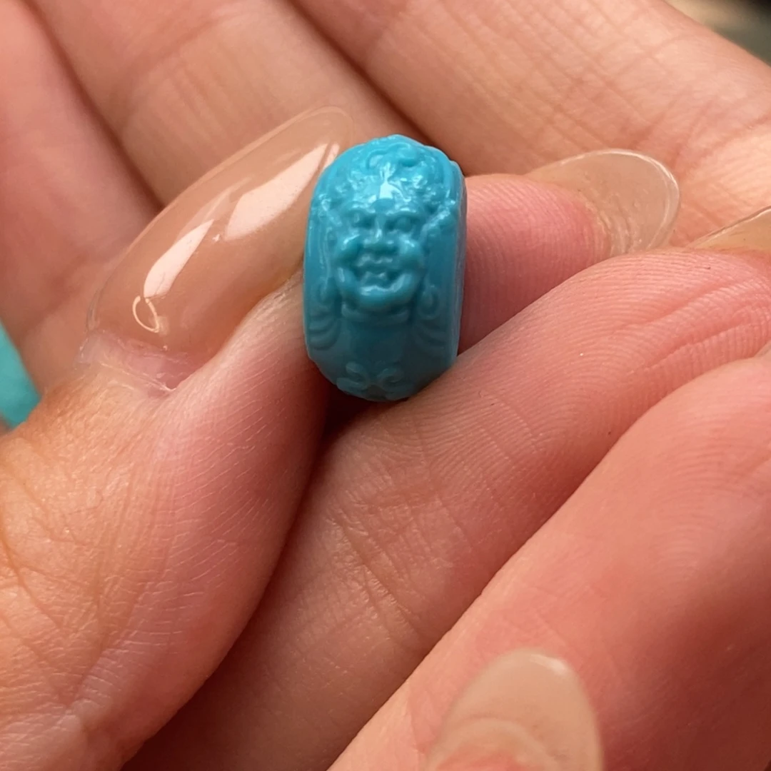 未镶嵌绿松石挂件文*