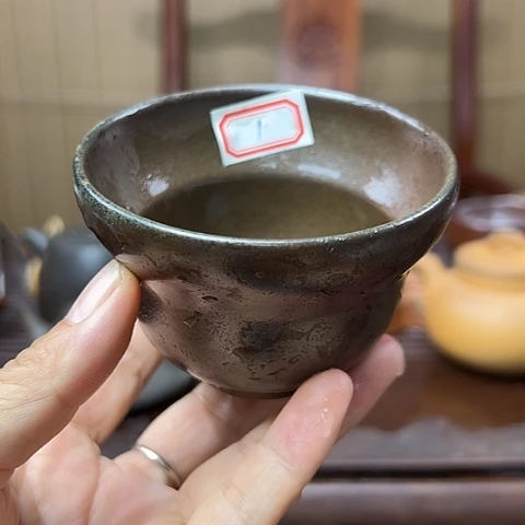 戬谷龙窑柴烧茶杯1