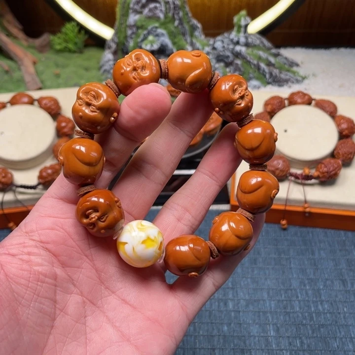手串/手链橄榄核十分开心
