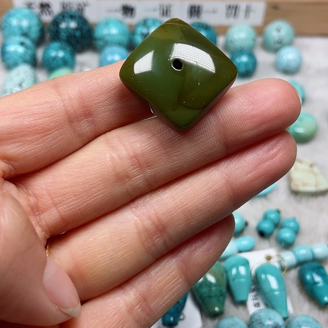 未镶嵌绿松石珠宝半成品