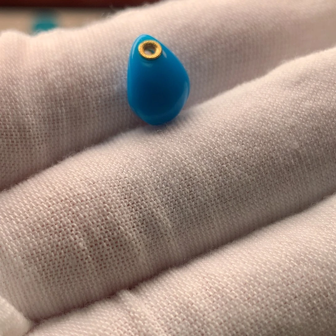 绿松石18K金镶嵌配饰