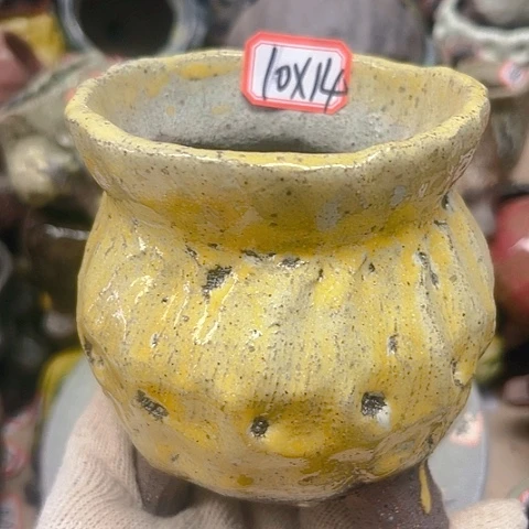 粗陶花盆手工花盆制作