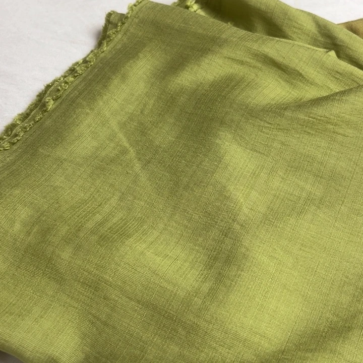 棉混纺苹果绿麻棉1.5米
