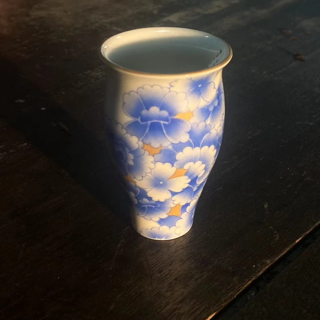【悦生活】海棠闻香杯蓝色（外山S0006）