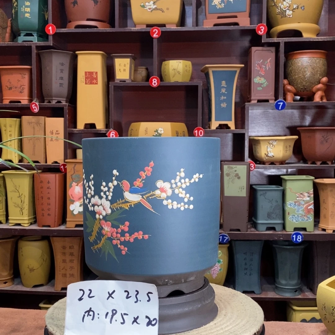 紫砂艺术紫砂花盆