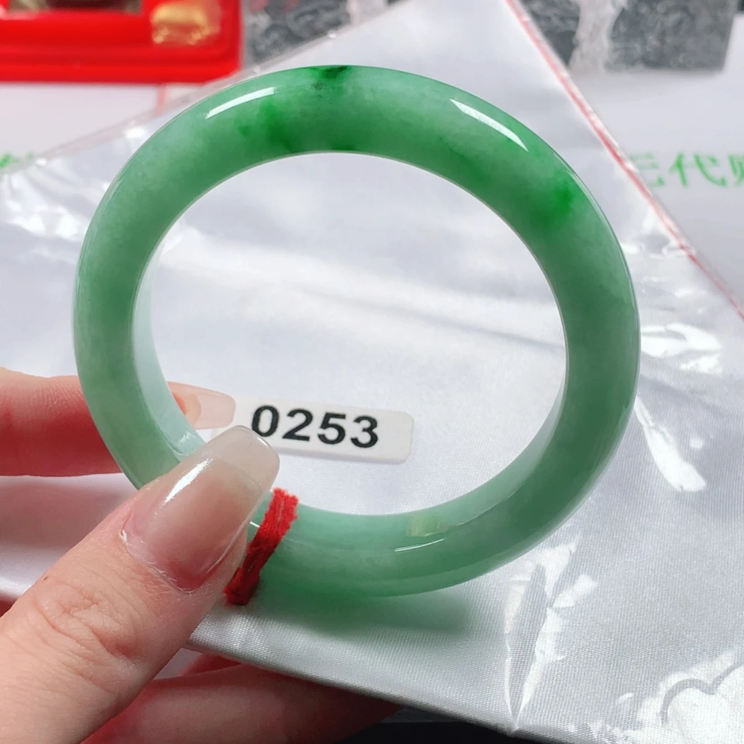 未镶嵌手镯翡翠天然翡翠手镯0253