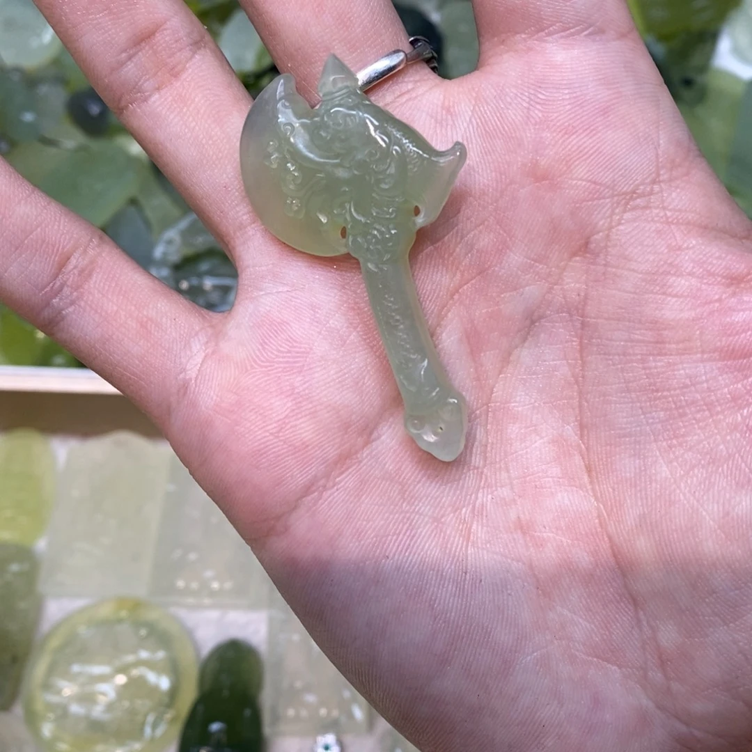岫玉未镶嵌吊坠(不含链)