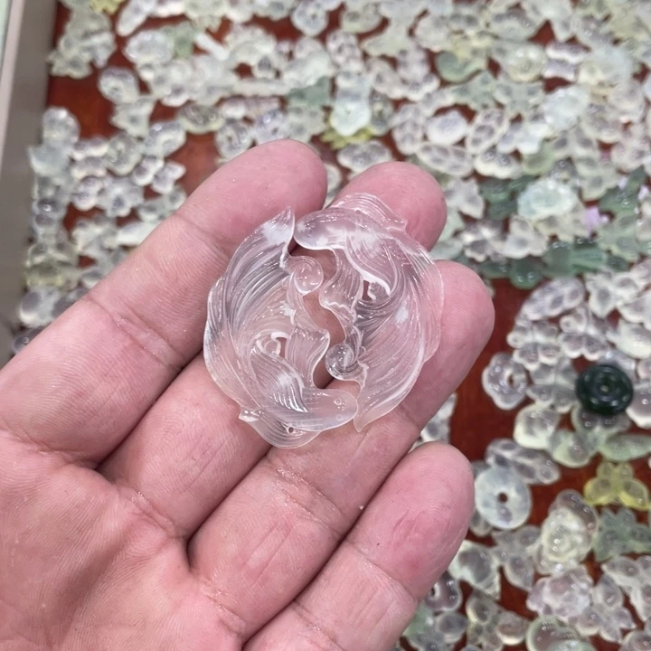 蛇纹石玉合金颈饰