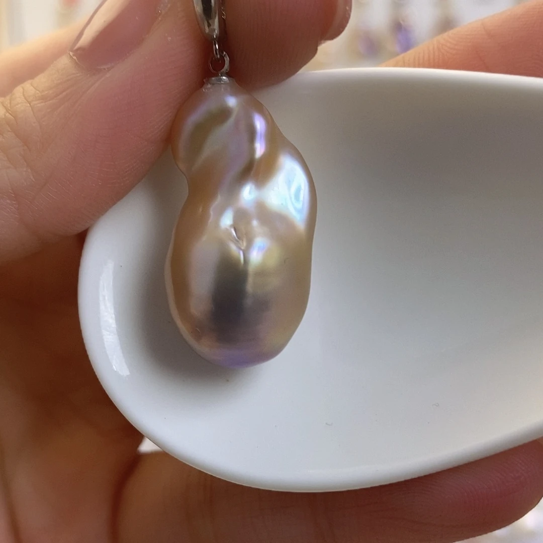 淡水珍珠颈饰银S925镶嵌