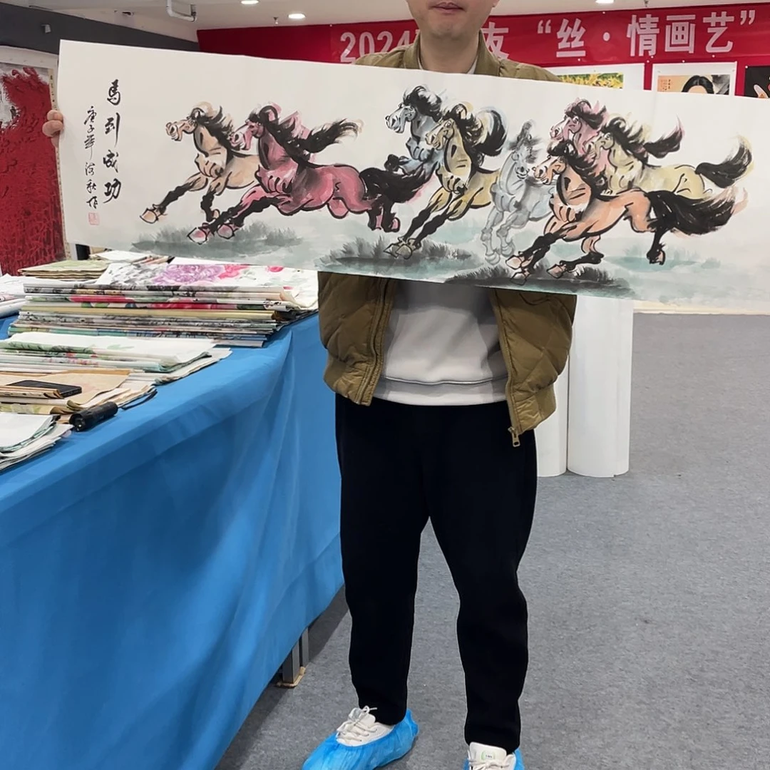 国画今天上午国画作品展示