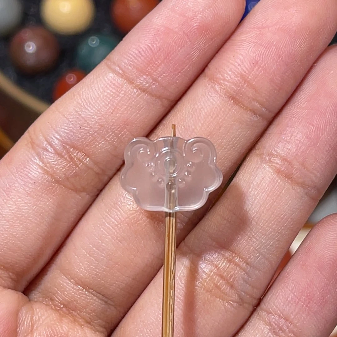 玛瑙/玉髓老南红如意15.1x11mm未镶嵌