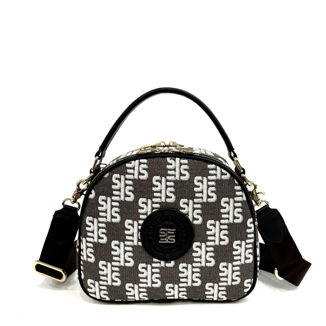 圣.梵伦蒂诺 圆桶包时尚精致手提单肩斜挎夏季春夏