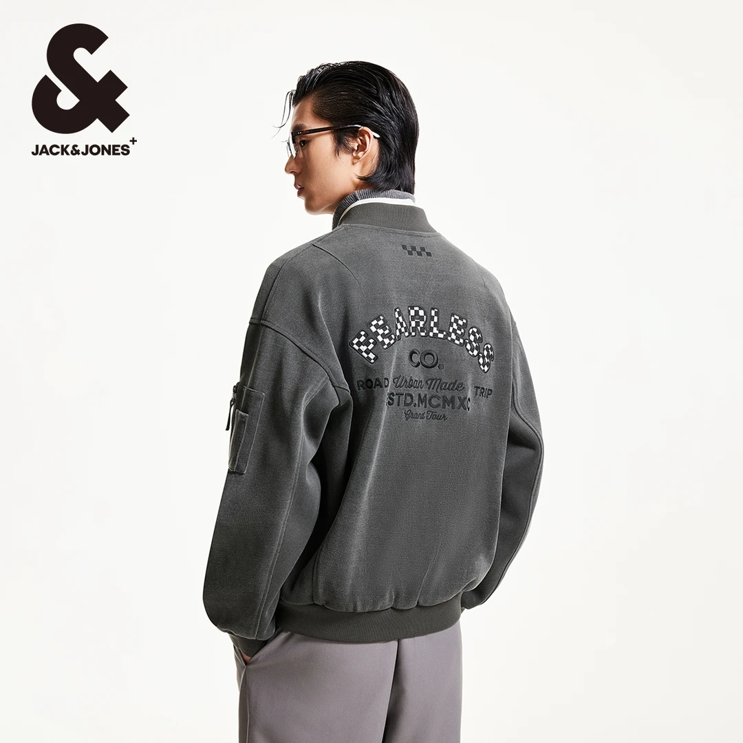 【商场同款】杰克琼斯秋冬新款男士棒球领夹克外套宽松高级感男装