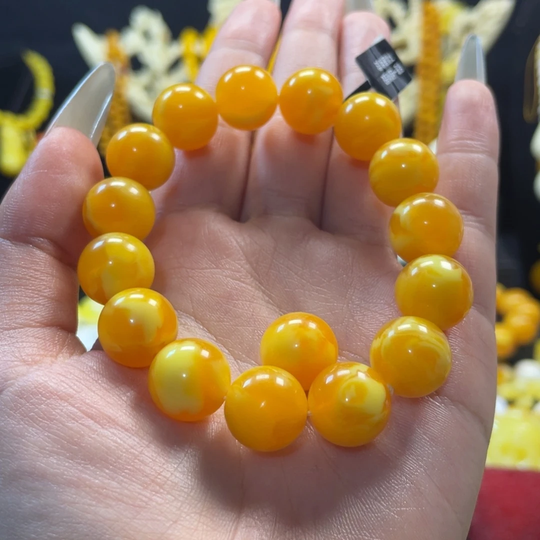 蓝***灵老腊鸡油深飘花卡14一串