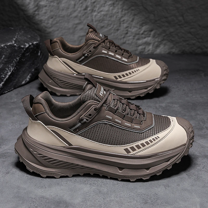 防水跑步鞋春秋新款透气轻便软底减震回弹防滑耐磨户外马拉松跑鞋