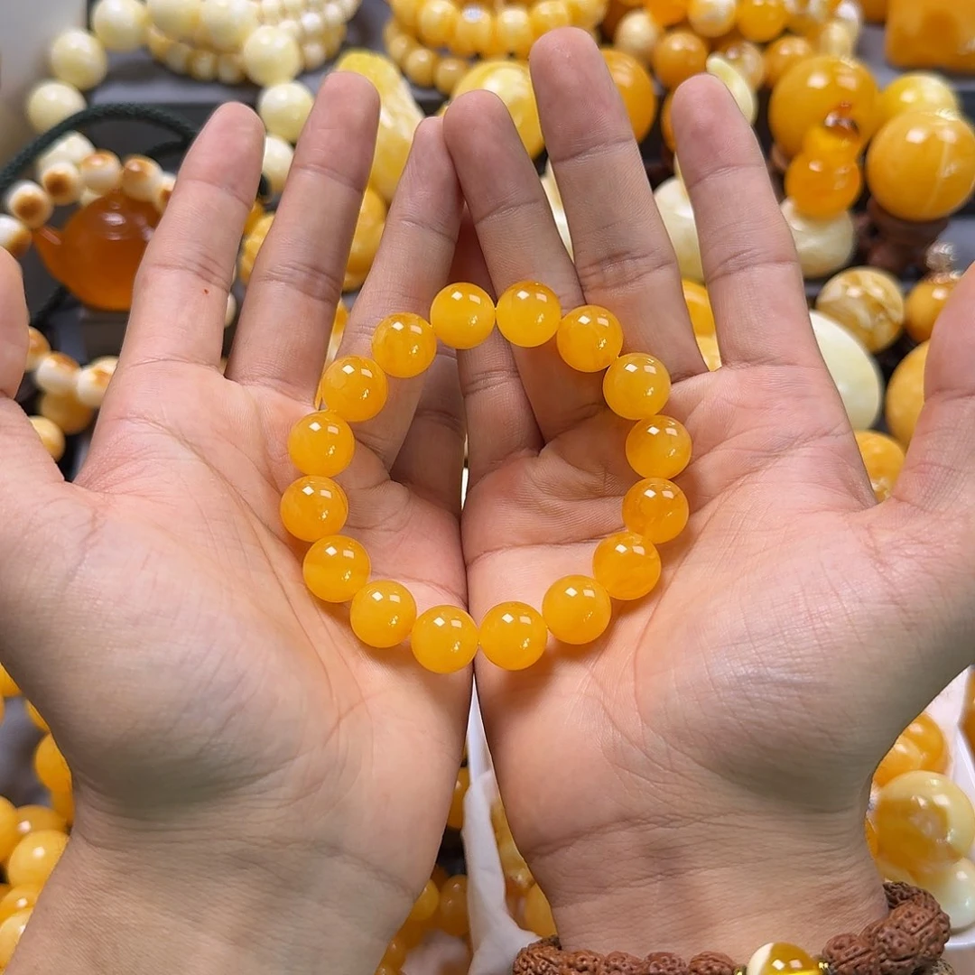 琥珀珠宝奇石未镶嵌13mm