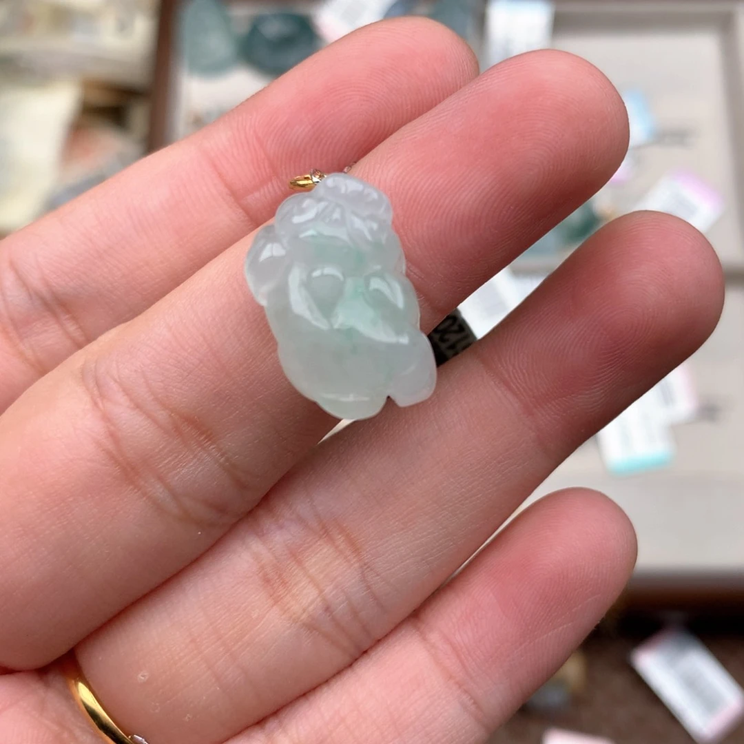 【闪购商品】18K金镶嵌挂件翡翠一