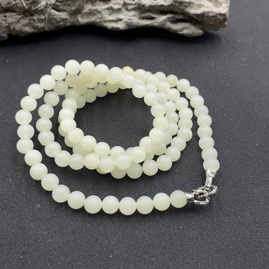 BY0527FWM标93 北玉精选 和田玉项链