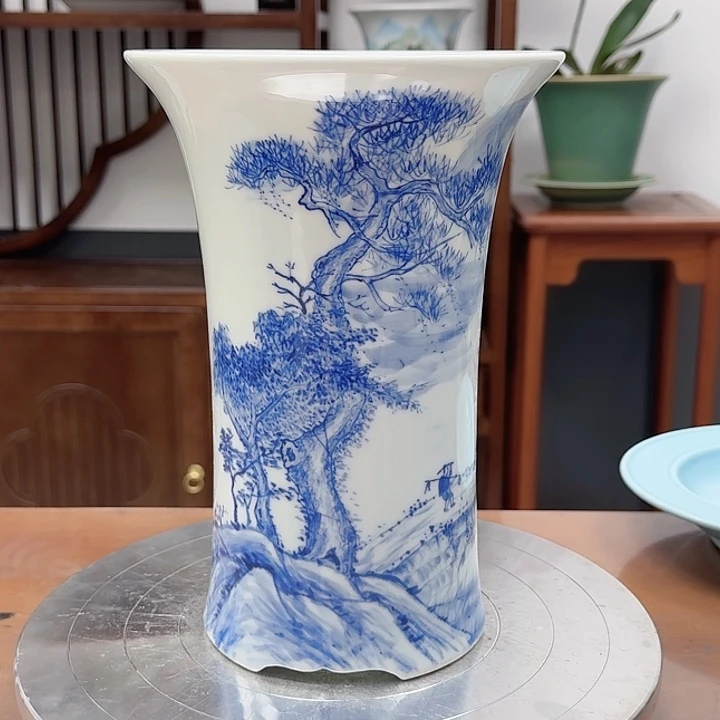 万*青花陶瓷盆8888