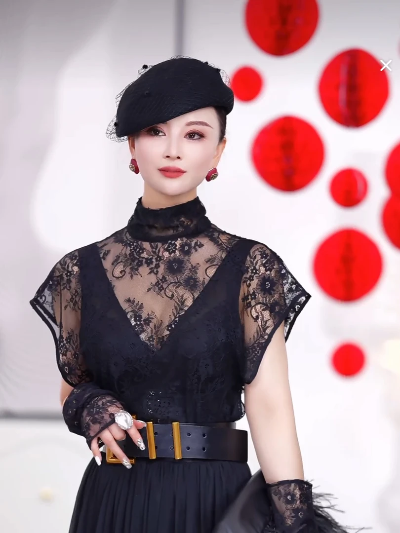 【RZ】性感镂空蕾丝两件套