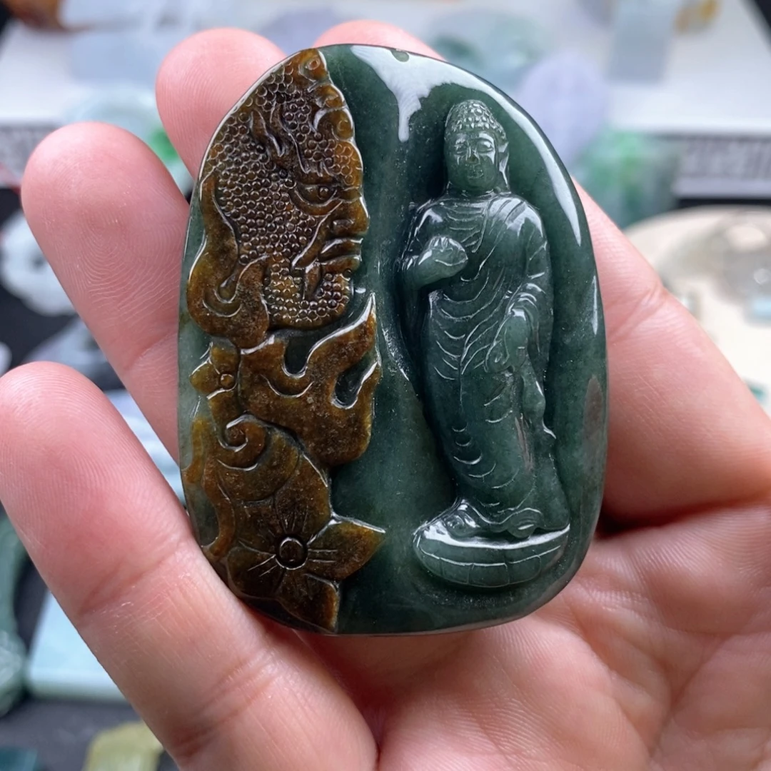 翡翠未镶嵌吊坠(不含链)