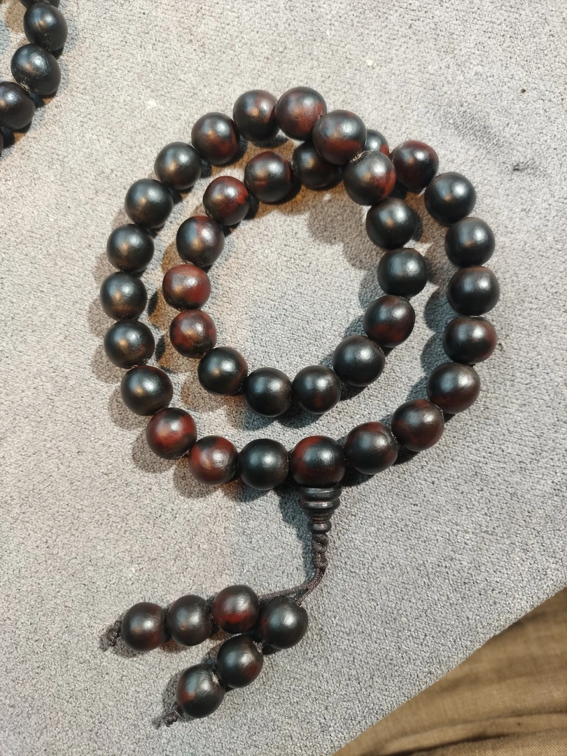 非金属木质手链 纯天然野生无患子黑透红手持12加