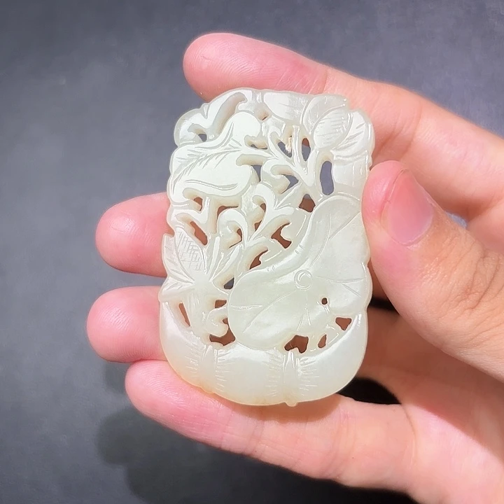 和田玉未镶嵌挂件汪*敏