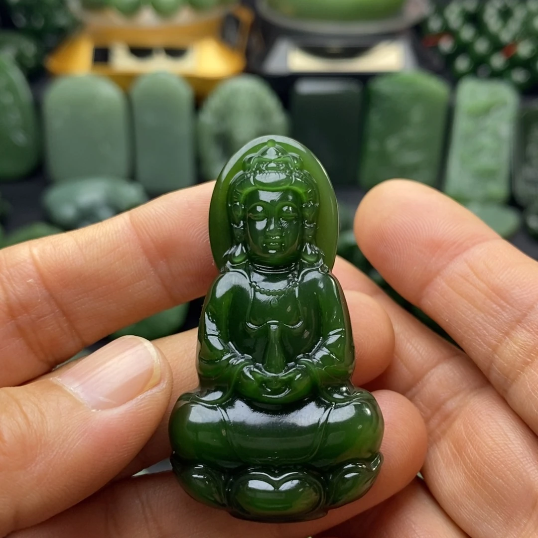 未镶嵌和田玉（碧玉）挂件